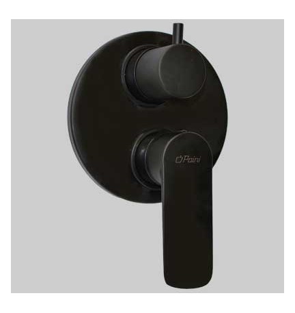 MONOCOMANDO DOCCIA INCASSO CON DEVIATORE NOVE - Nero