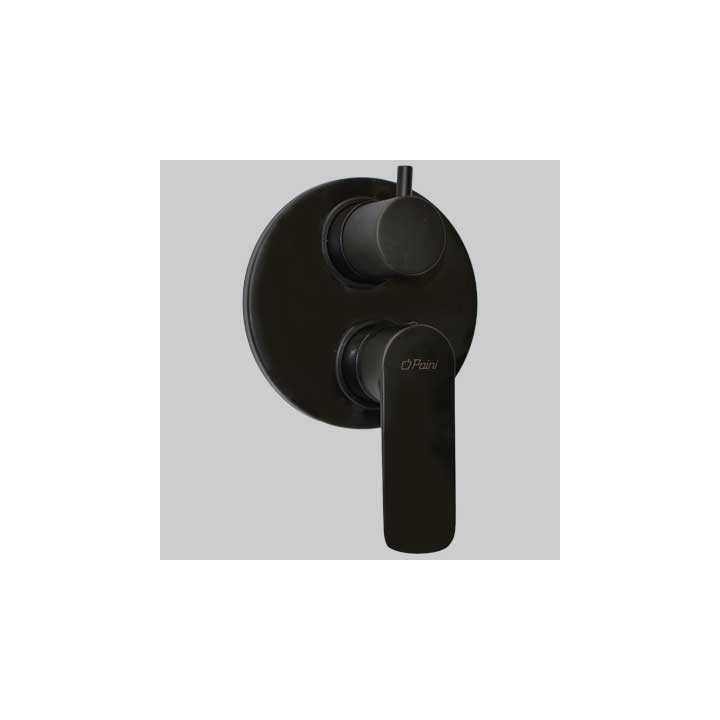 MONOCOMANDO DOCCIA INCASSO CON DEVIATORE NOVE - Nero