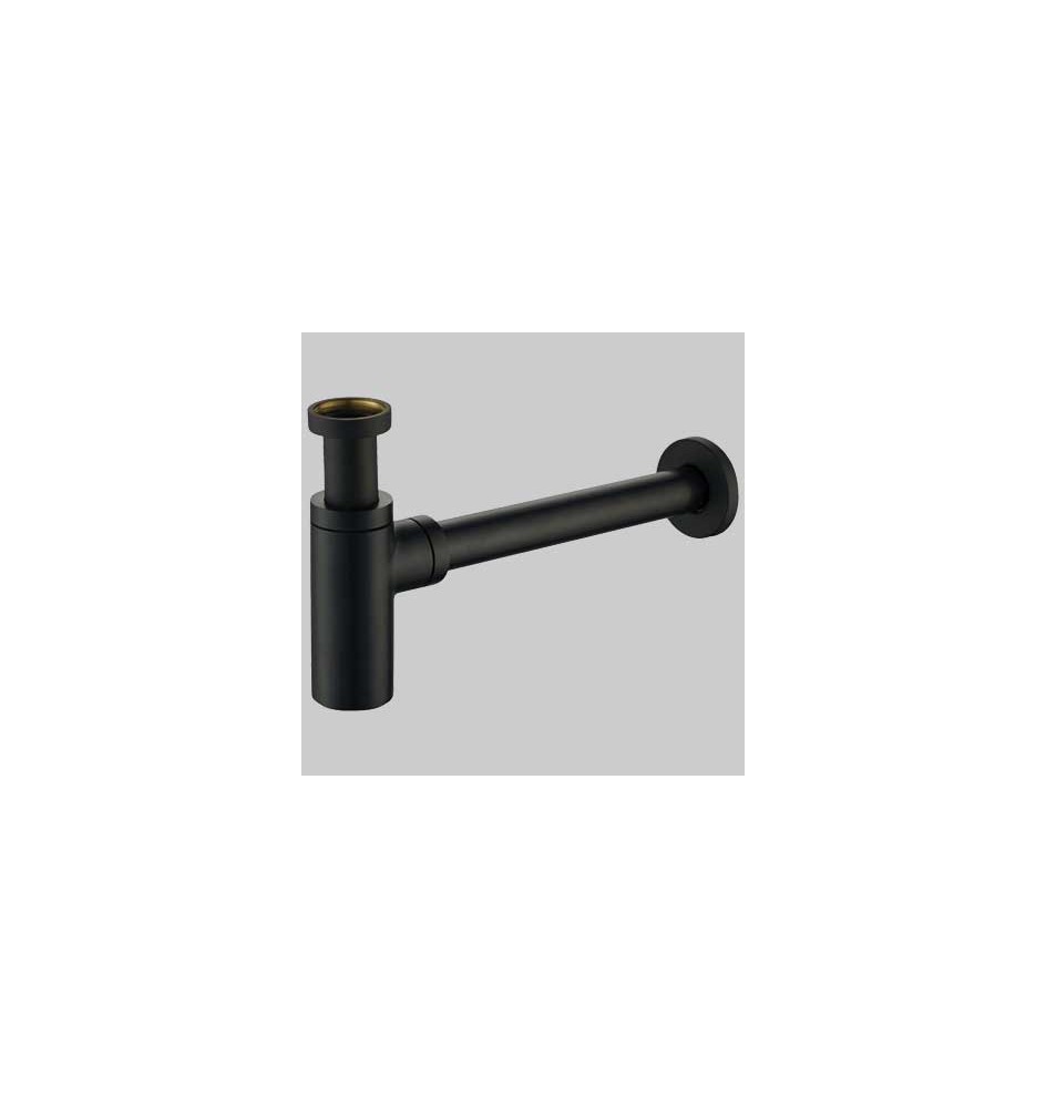 SIFONE ARREDO TONDO NERO - 1" 1/4 x 32