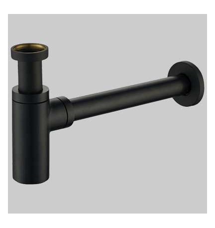 SIFONE ARREDO TONDO NERO - 1" 1/4 x 32