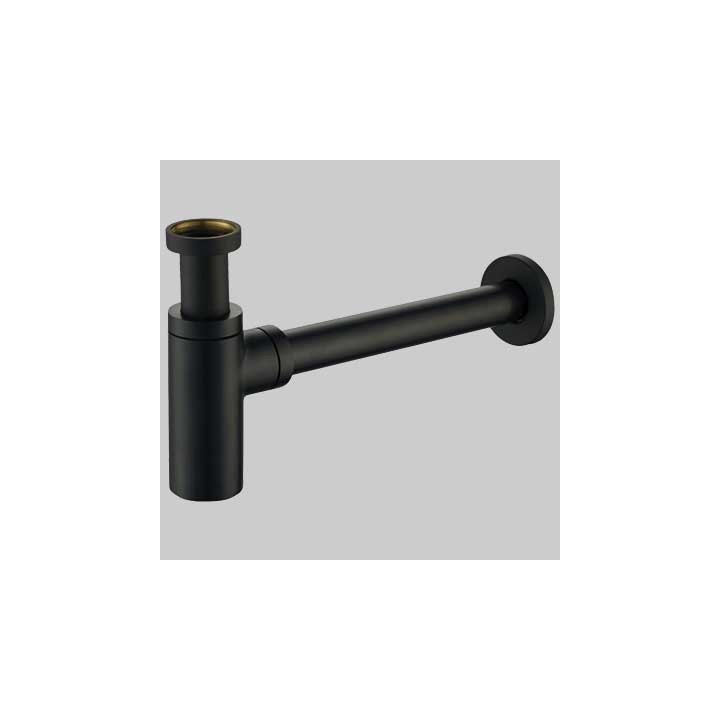 SIFONE ARREDO TONDO NERO - 1" 1/4 x 32