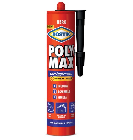 BOSTIK POLYMAX ORIGINAL 425 G NERO CARTUCCIA