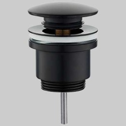 PILETTA CLICK CLACK TONDA NERA - 1" 1/4