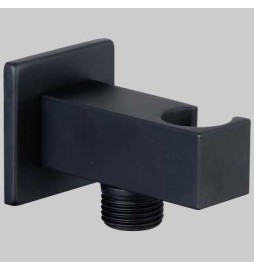 PRESA ACQUA QUADRA CON SUPPORTO NERO - 1/2- 1/2