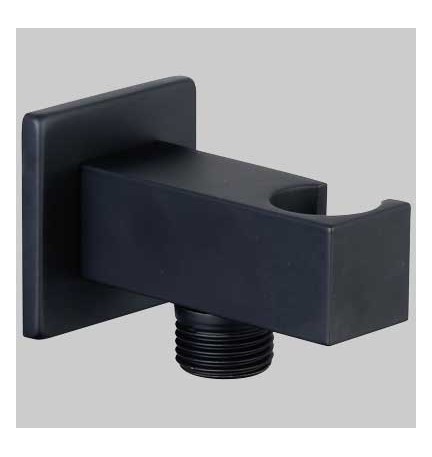PRESA ACQUA QUADRA CON SUPPORTO NERO - 1/2- 1/2