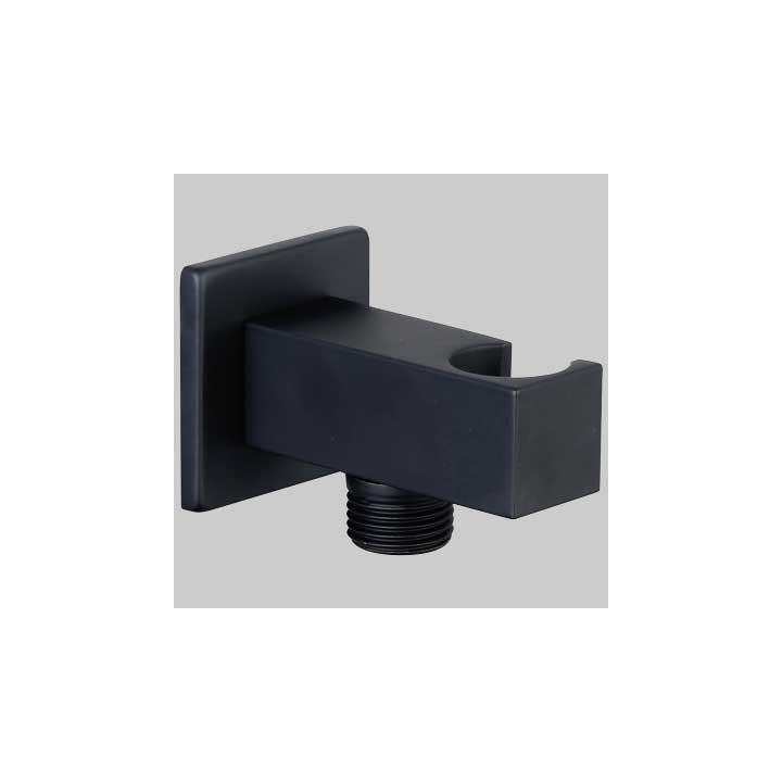 PRESA ACQUA QUADRA CON SUPPORTO NERO - 1/2- 1/2