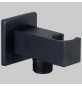 PRESA ACQUA QUADRA CON SUPPORTO NERO - 1/2- 1/2