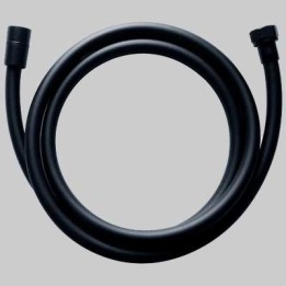 FLESSIBILE DOCCIA ANTITORSIONE NERO - 1/2 conico - cm 175
