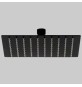 SOFFIONE DOCCIA INOX QUADRO NERO - 250 x 250