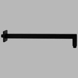 BRACCIO DOCCIA SQUARE QUADRO NERO - cm 30