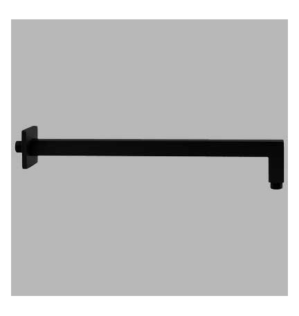 BRACCIO DOCCIA SQUARE QUADRO NERO - cm 30