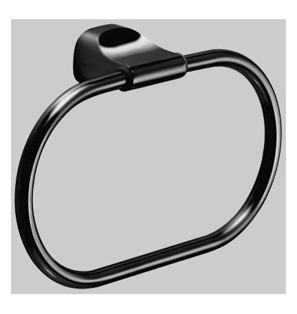 PORTA SALVIETTA AD ANELLO STELVIO - Nero