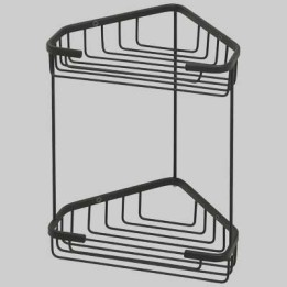 PORTA OGGETTI ANGOLARE A FILO - Nero