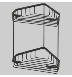 PORTA OGGETTI ANGOLARE A FILO - Nero