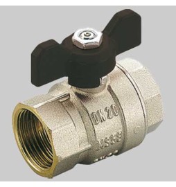 VALVOLE A SFERA PASSAGGIO TOTALE F-F FARFALLA ALLUMINIO - 1" PN 40