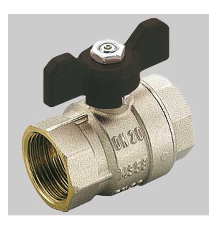 VALVOLE A SFERA PASSAGGIO TOTALE F-F FARFALLA ALLUMINIO - 1" PN 40
