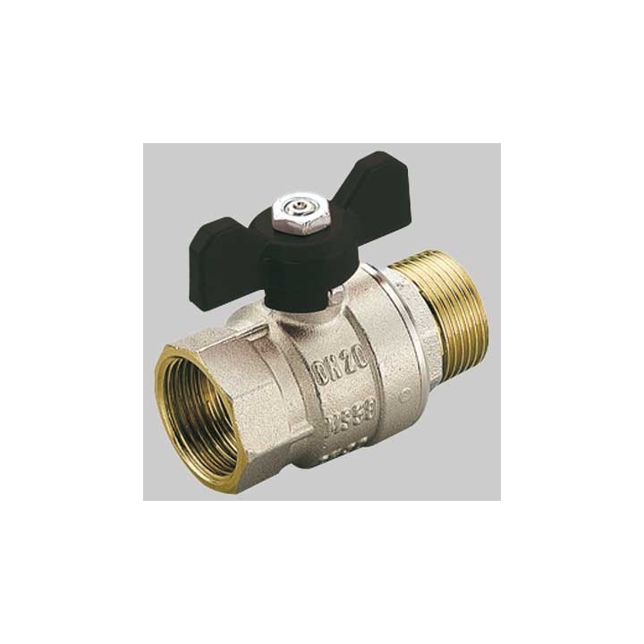 VALVOLE A SFERA PASSAGGIO TOTALE M-F FARFALLA ALLUMINIO - 1" PN 40