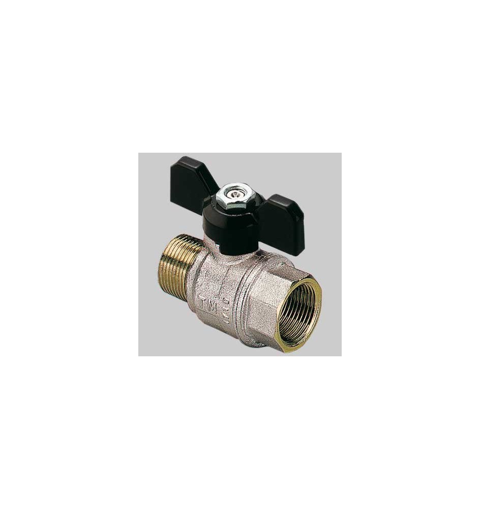 VALVOLE A SFERA PASSAGGIO TOTALE M-F CON LEVA FARFALLA ALLUMINIO MOD. TORNADO - 3/4 DN 20 PN 30