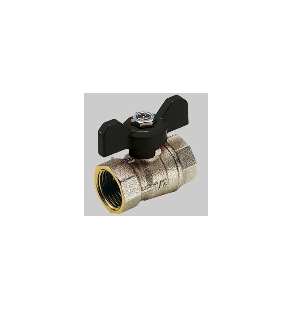 VALVOLA A SFERA PASSAGGIO STANDARD F-F A FARFALLA - 3/4 PN 30