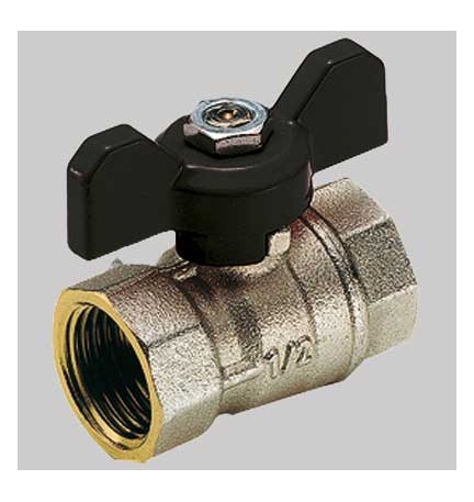 VALVOLA A SFERA PASSAGGIO STANDARD F-F A FARFALLA - 3/4 PN 30