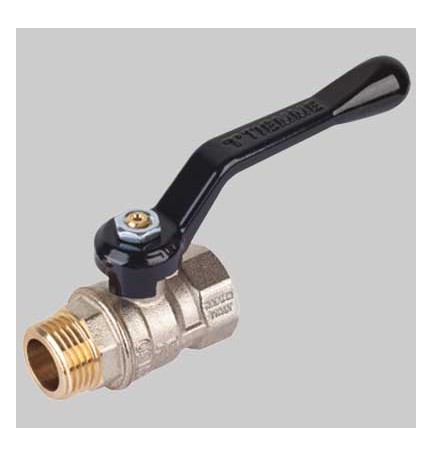 VALVOLA A SFERA PASSAGGIO STANDARD M-F LEVA ALLUMINIO - 1"1/2 PN 25