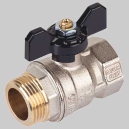 VALVOLA A SFERA PASSAGGIO STANDARD M-F FARFALLA ALLUMINIO - 1" PN 30