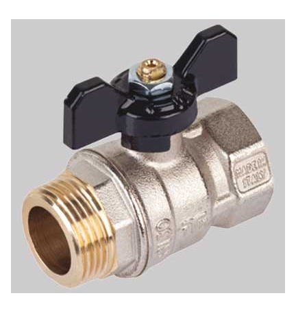 VALVOLA A SFERA PASSAGGIO STANDARD M-F FARFALLA ALLUMINIO - 1" PN 30
