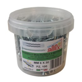 ALLFIX 100 TASSELLI C/VITI F4 6X30 MM*