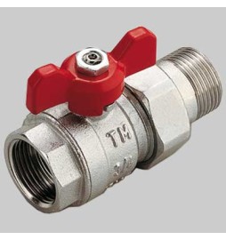 VALVOLE A SFERA PASSAGGIO TOTALE F CON BOCCHETTONE A FARFALLA - 1"1/4 DN 32...