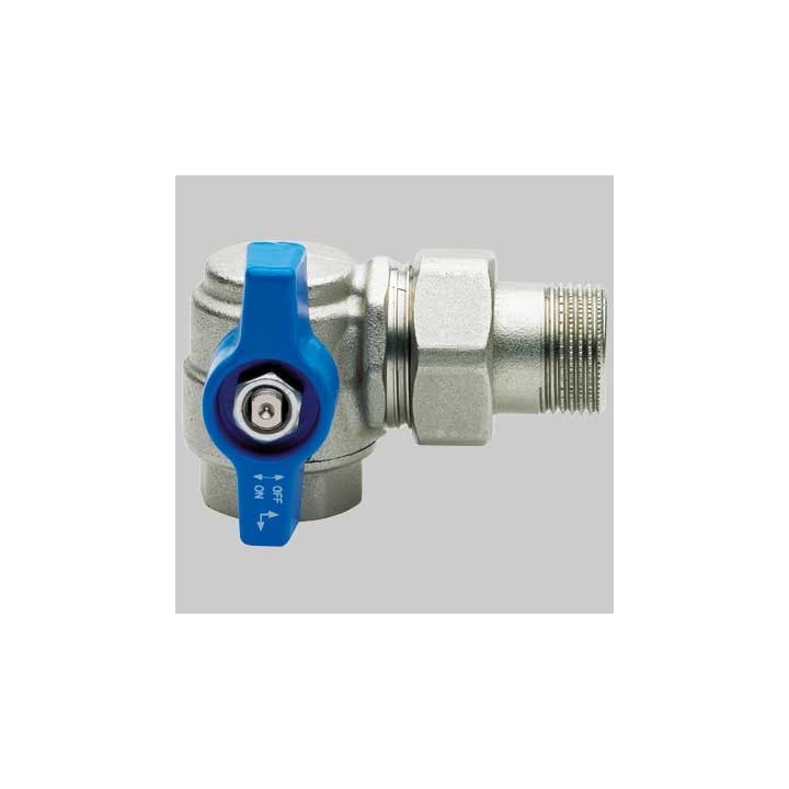 VALVOLA A SQUADRA PER COLLETTORI CON PRESA FRONTALE DX - 1"1/4