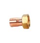 MEZZO BOCCHETTONE RAME FF CON DADO GIREVOLE 3/4 x 22