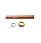TUBO IN RAME PER CALDAIA DIRITTO CON CALOTTA 1/2 14x120 mm