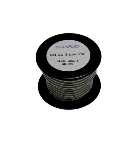 LEGA SALDANTE STAGNO RAME IN ROTOLO L-Sn Cu 3 - DIN 1707 gr. 250