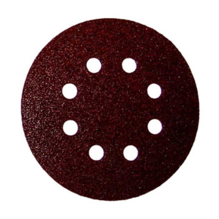 DISCO ABRASIVO VELCRO 8 FORI D 125 MM GRANA 120