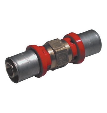 RACCORDO PRESS DIRITTO DOPPIO PER MULTISTRATO 26 x 16 x 2,25
