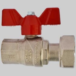 VALVOLA FEMMINA CON DADO GIREVOLE - 1/2 x 3/4 G