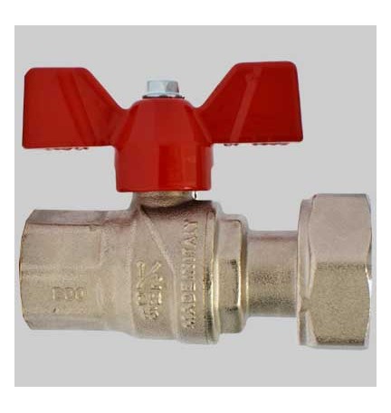 VALVOLA FEMMINA CON DADO GIREVOLE - 1/2 x 3/4 G