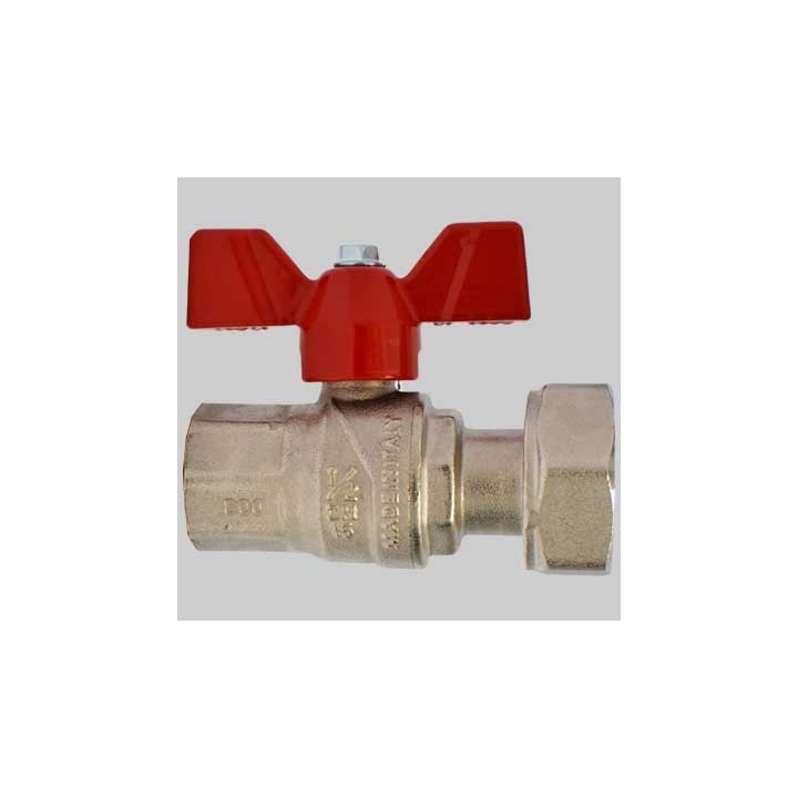 VALVOLA FEMMINA CON DADO GIREVOLE - 3/4 x 3/4 G