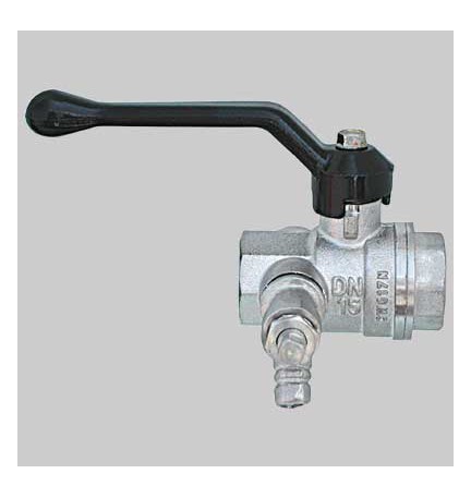 VALVOLA CON RUBINETTO SPURGO E TAPPO LEVA ALLUMINIO - 2"