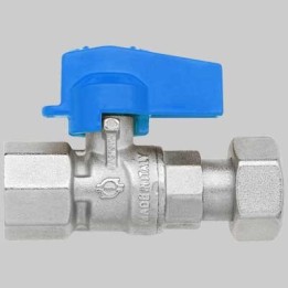 MINI RUBINETTO A SFERA DRITTO FF - 1/2-1/2 dado girevole