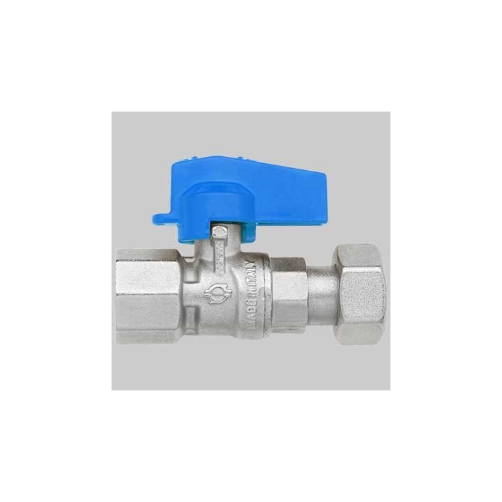 MINI RUBINETTO A SFERA DRITTO FF - 1/2-1/2 dado girevole