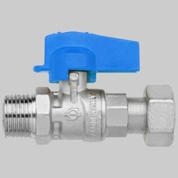 MINI RUBINETTO A SFERA DRITTO MF - 1/2-1/2 dado girevole