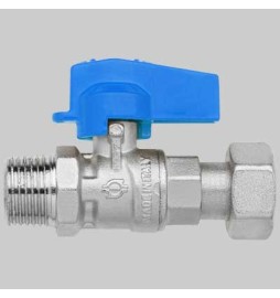MINI RUBINETTO A SFERA DRITTO MF - 1/2-1/2 dado girevole