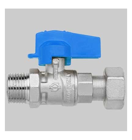 MINI RUBINETTO A SFERA DRITTO MF - 1/2-1/2 dado girevole