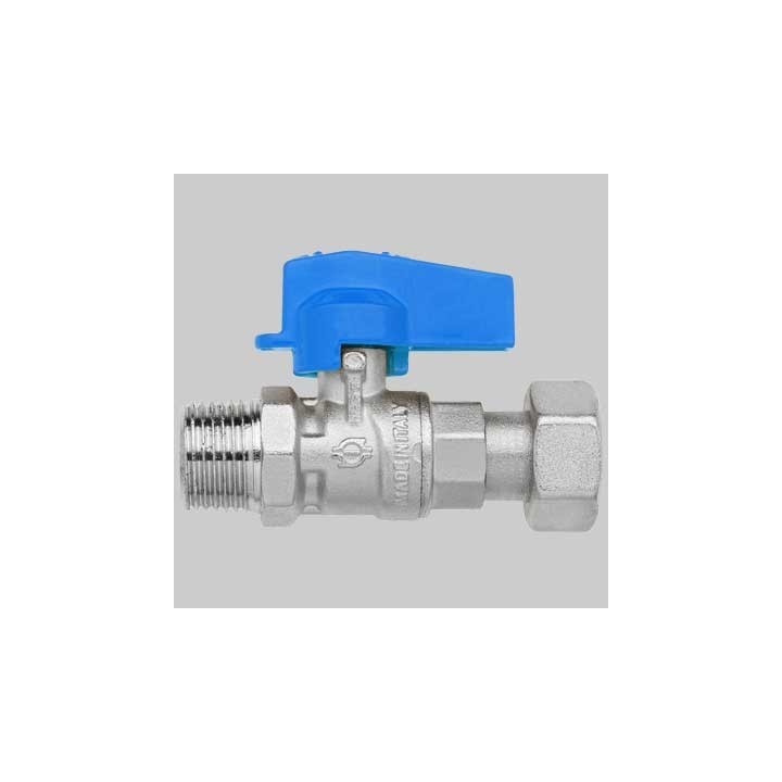 MINI RUBINETTO A SFERA DRITTO MF - 1/2-1/2 dado girevole