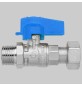 MINI RUBINETTO A SFERA DRITTO MF - 1/2-1/2 dado girevole