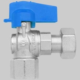 MINI RUBINETTO A SFERA SQUADRA FF - 1/2-1/2 dado girevole