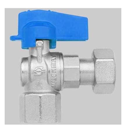 MINI RUBINETTO A SFERA SQUADRA FF - 1/2-1/2 dado girevole