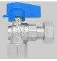 MINI RUBINETTO A SFERA SQUADRA FF - 1/2-1/2 dado girevole