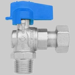 MINI RUBINETTO A SFERA SQUADRA MF - 1/2-1/2 dado girevole